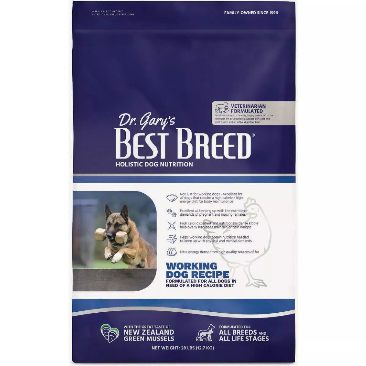 Dr. Gary's Best Breed 28 Lb. Working Dog Diet Dry Dog Food