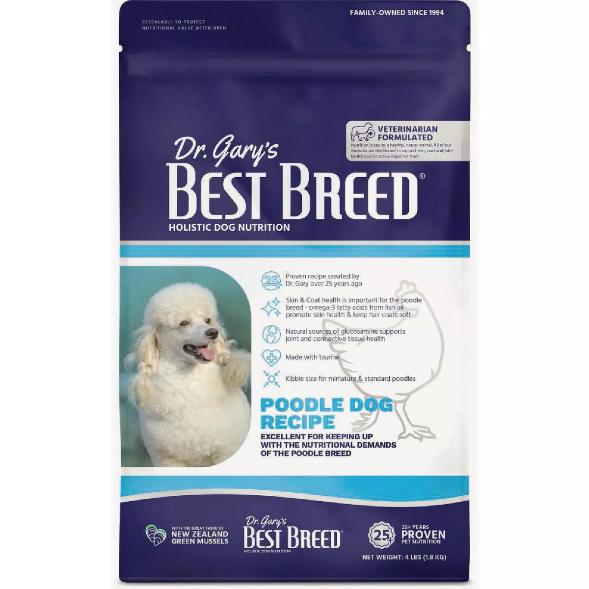 Dr. Gary's Best Breed 30 Lb. Poodle Diet Dry Dog Food