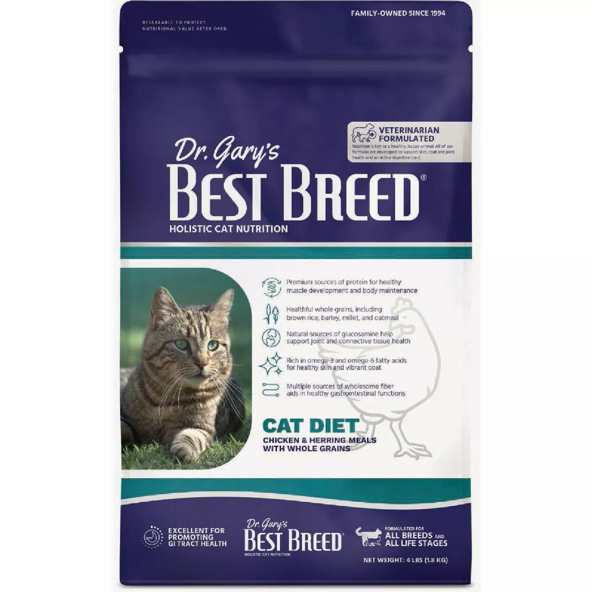 Dr. Gary's Best Breed 12 Lb. Cat Diet Dry Cat Food