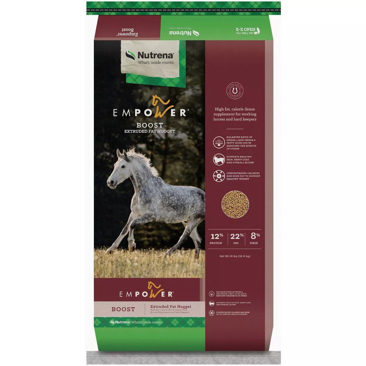 Nutrena Empower Boost Horse Feed, 40 Lb.