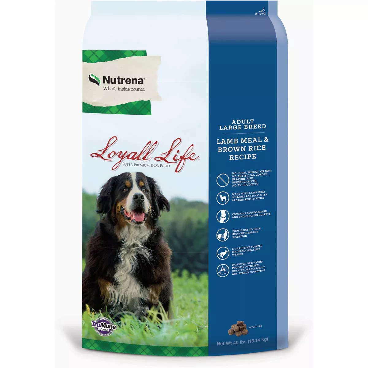 Nutrena Loyall Life Adult Large Breed Lamb & Brown Rice Dry Dog Food, 40 Lb.