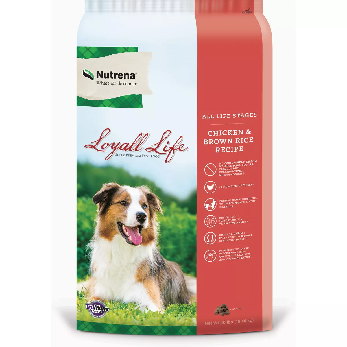 Nutrena Loyall Life All Life Stage Chicken & Brown Rice Dry Dog Food, 40 Lb.