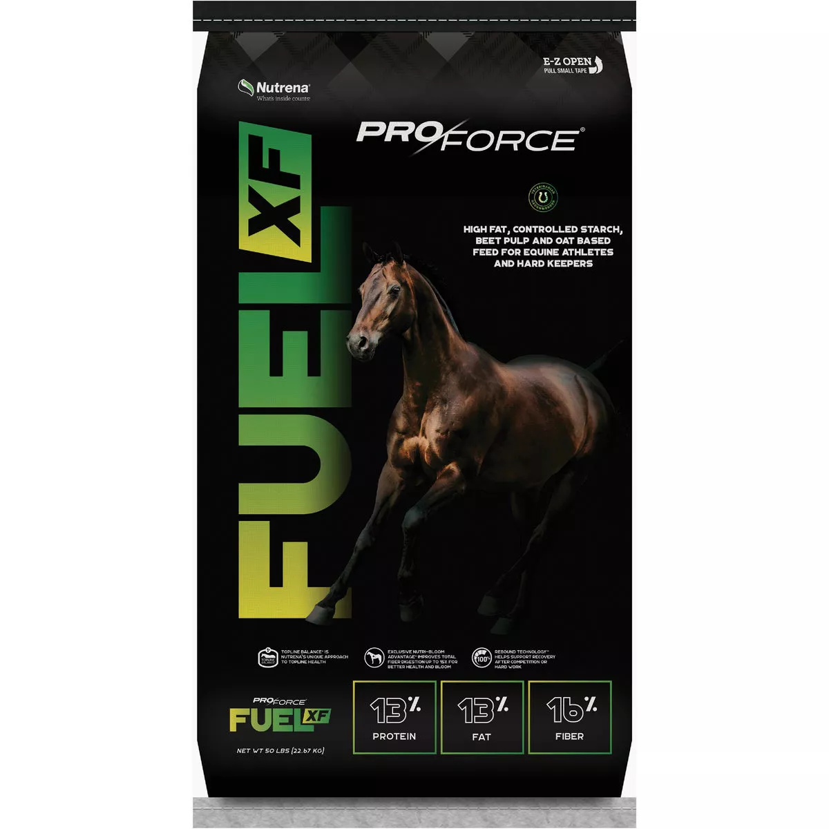 Nutrena ProForce Fuel XF Horse Feed, 50 Lb.