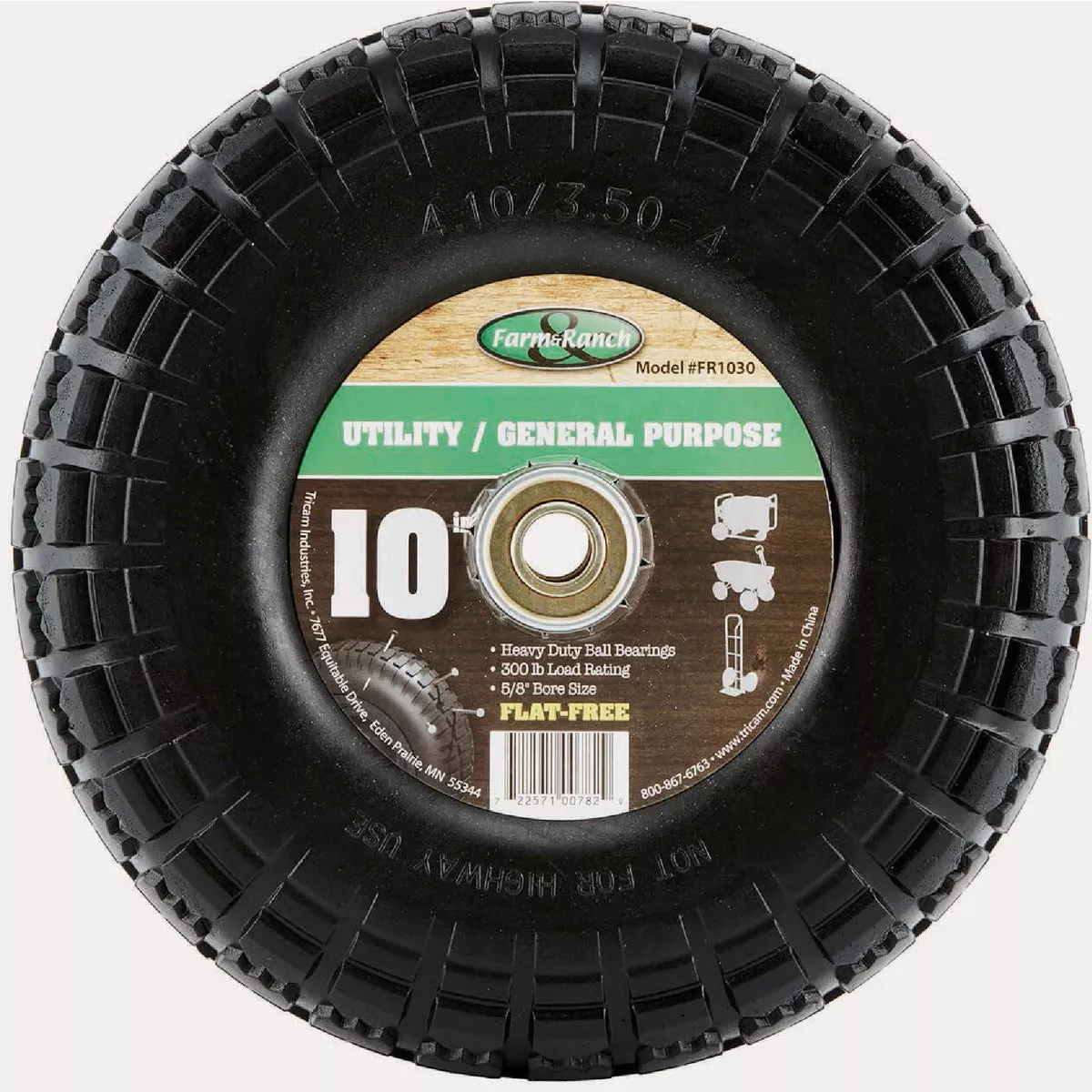 Farm & Ranch 10" No Flat Replacement Tire