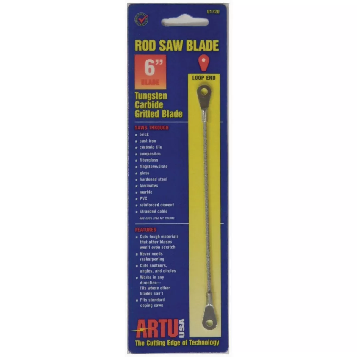 ARTU 6 In. Tungsten Carbide Grit Rod Saw Blade