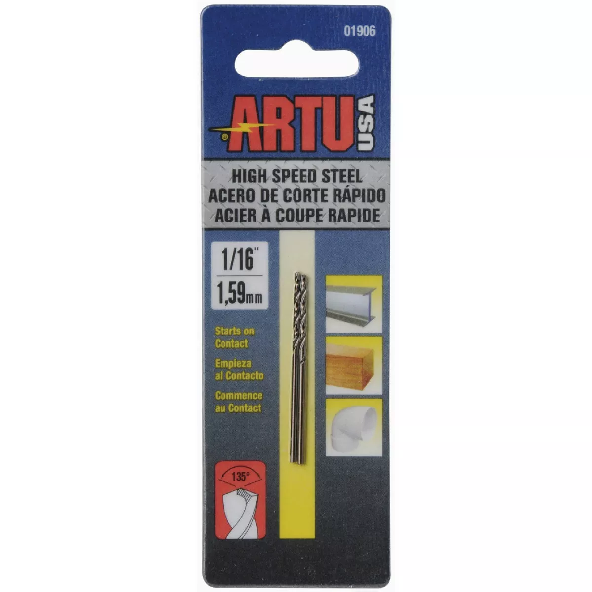 ARTU 1/16 In. HSS Drill Bit (2-Pack)