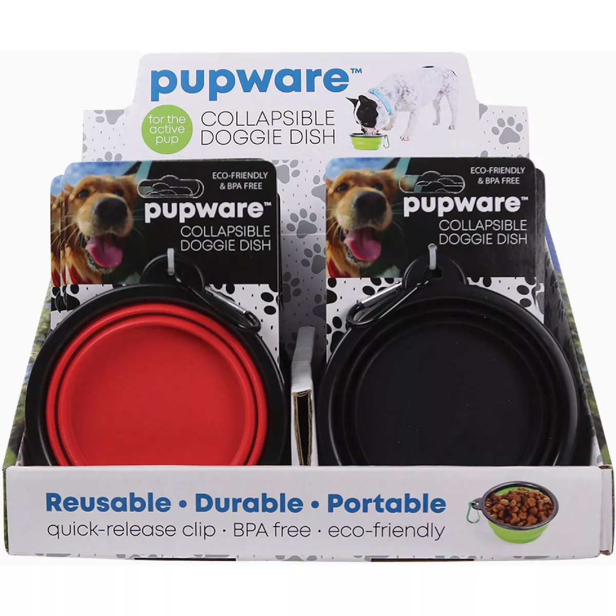 Pupware 8.45 Oz. Silicone Collapsible Pet Food Dish-
