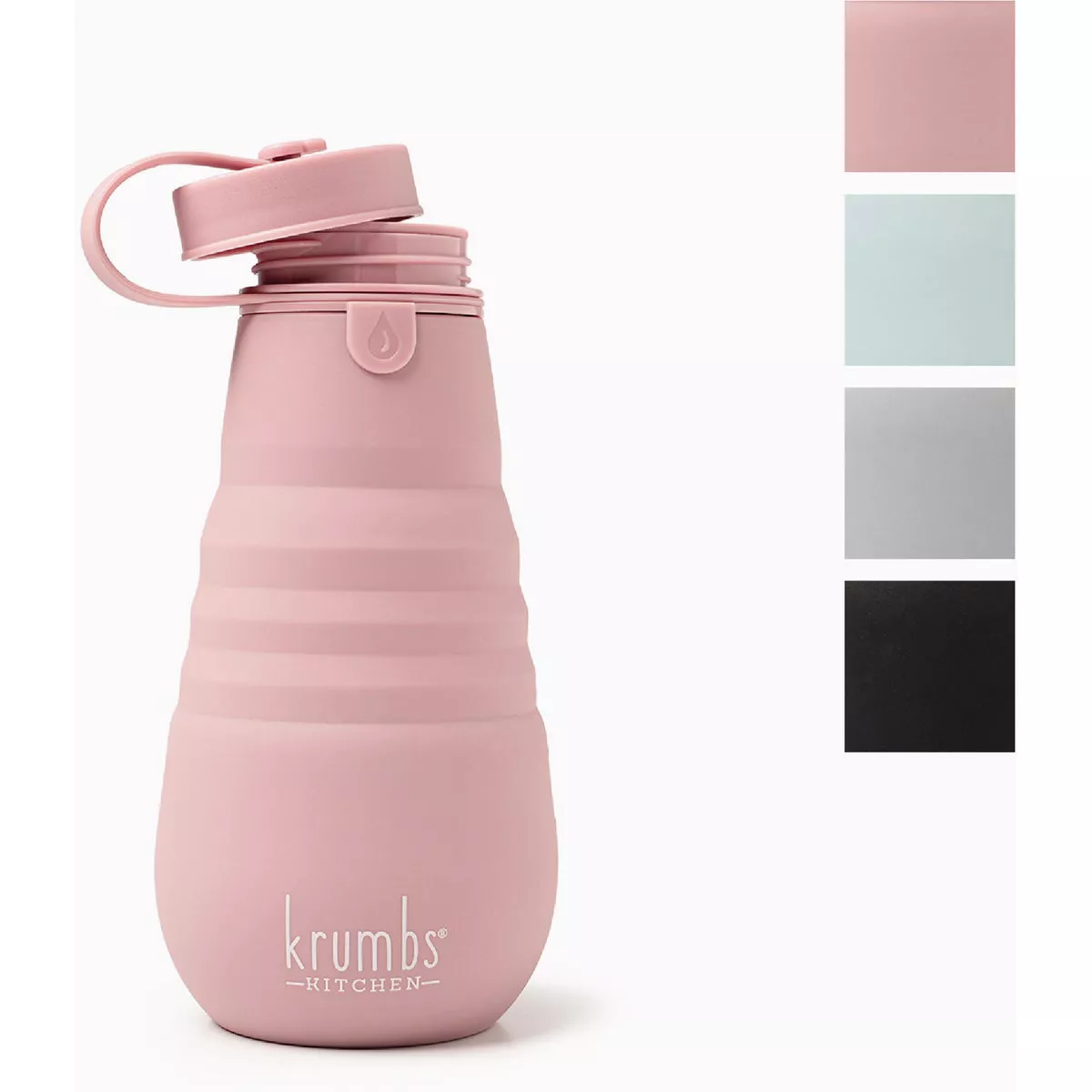 Krumbs Kitchen Essentials Collapsible Silicone Water Bottle