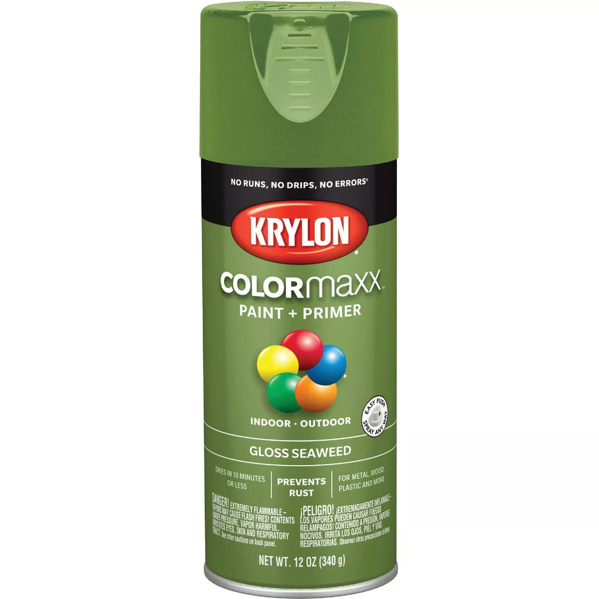 Krylon ColorMaxx Gloss Seaweed 12 Oz. Spray Paint