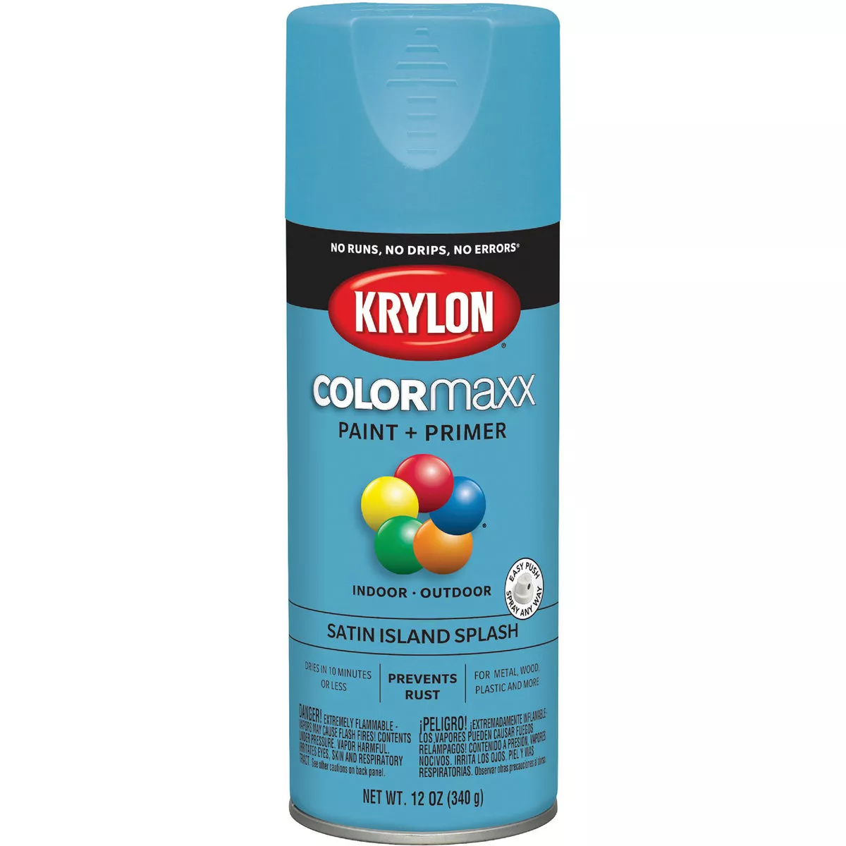 Krylon ColorMaxx Satin Island Splash 12 Oz. Spray Paint