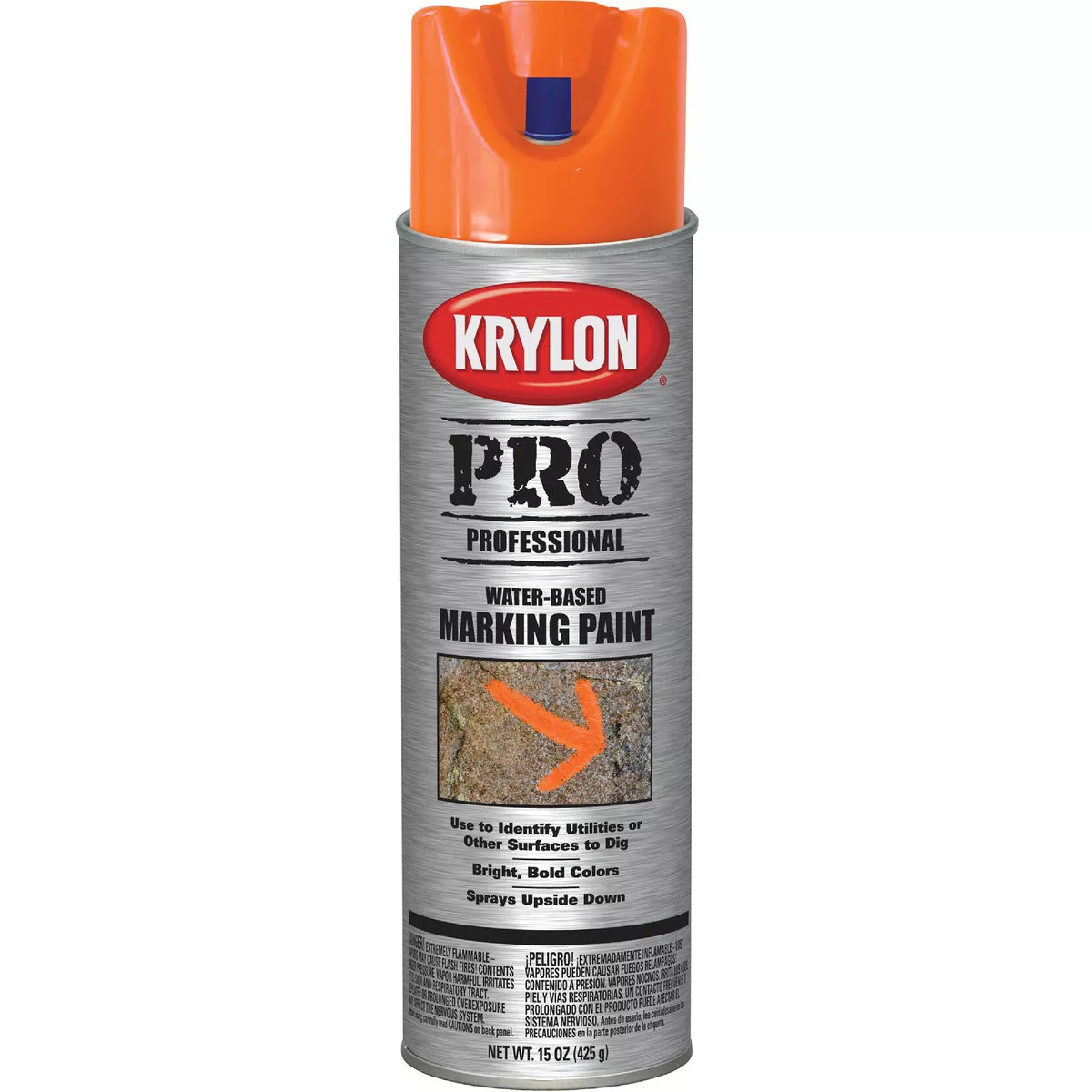 Krylon APWA Orange 15 Oz. Inverted Marking Spray Paint