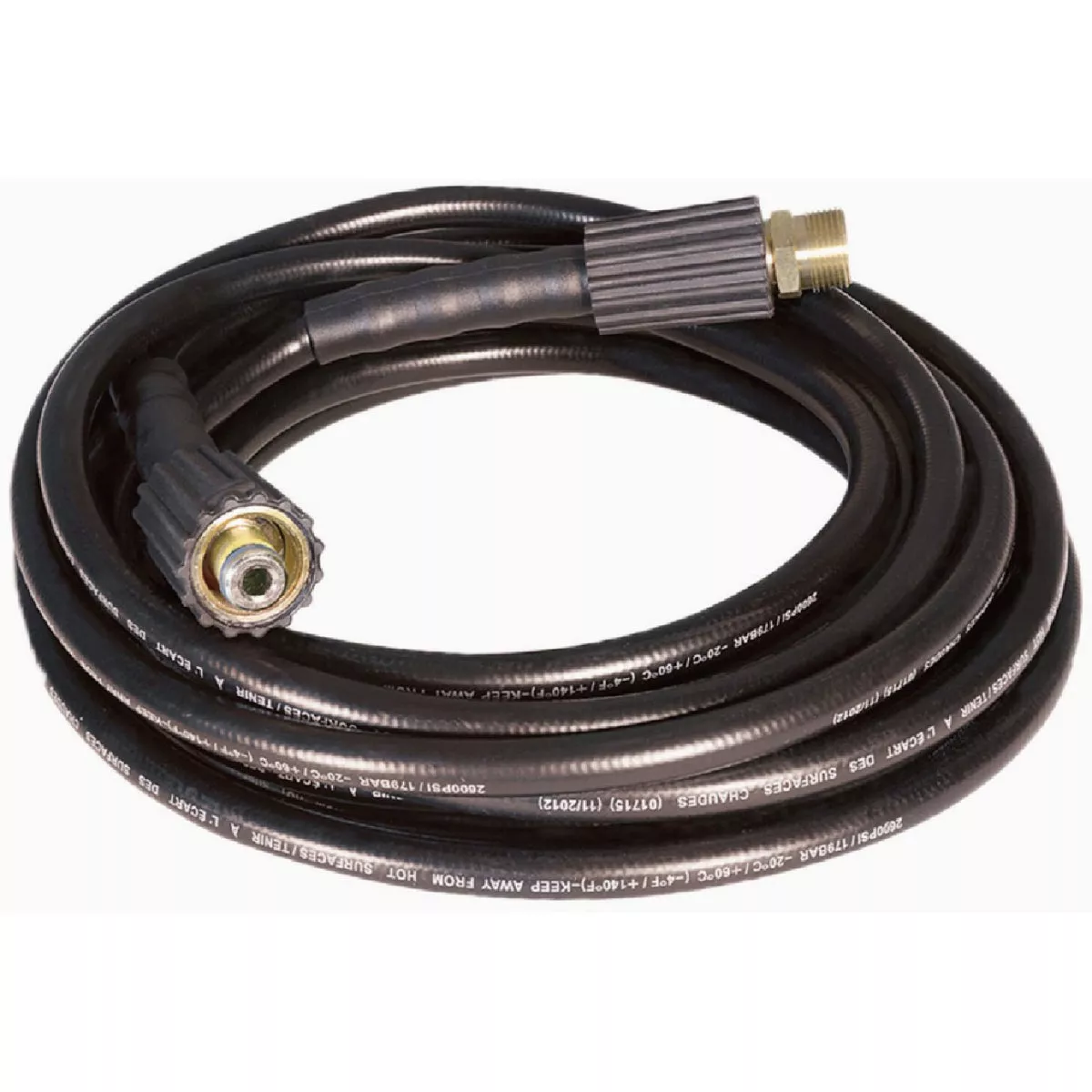 Apache 1/4" x 25' 2600 PSI Hose Female Metric