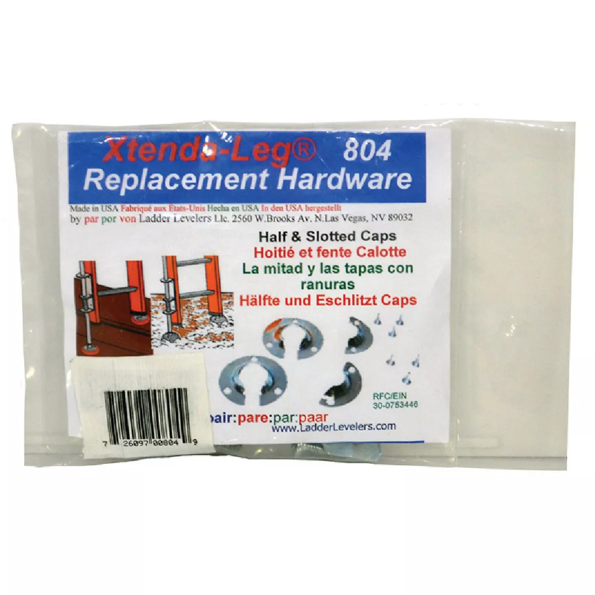 Ladder Levelers LLC Xtenda-Leg Replacement Foot Caps