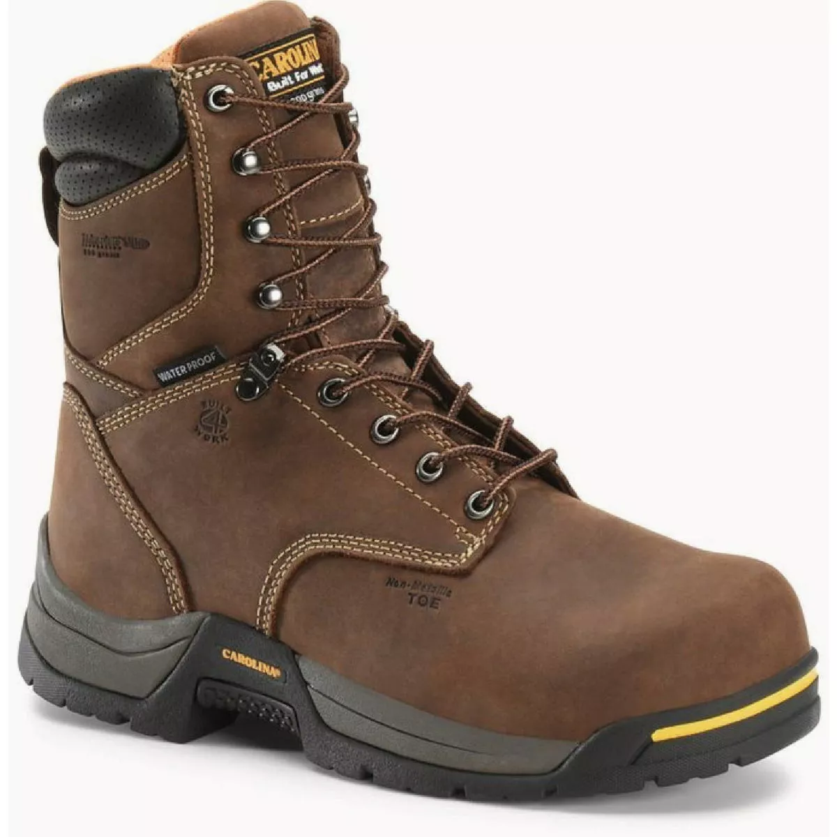 Carolina Bruno Hi Men's 13D Dark Brown 8 In. Waterproof Insulated Broad Boot