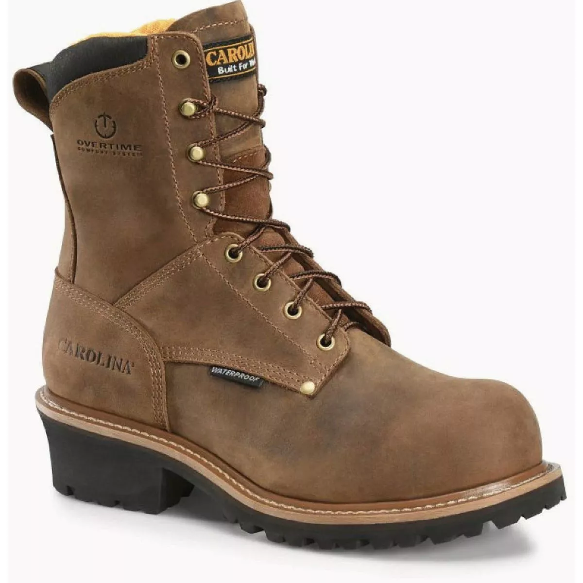 Carolina Poplar Men's 13D Brown 8 In. Logger Boots