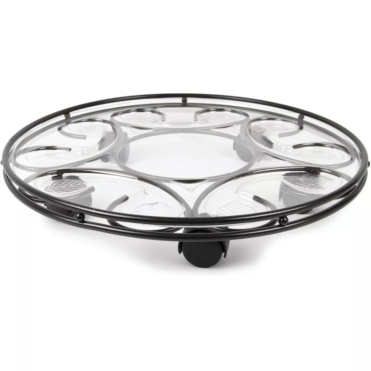 Plastec 250 Lb. Capacity Steel Black 17 In. Plant Caddy