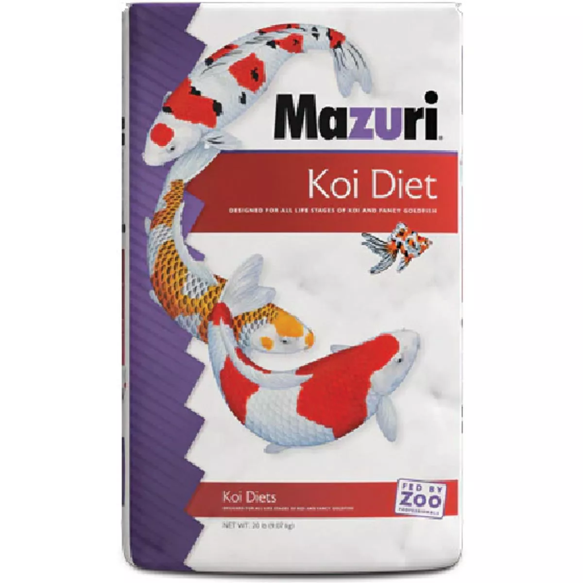 Mazuri 20 Lb. Koi Pond Fish Food Nuggets