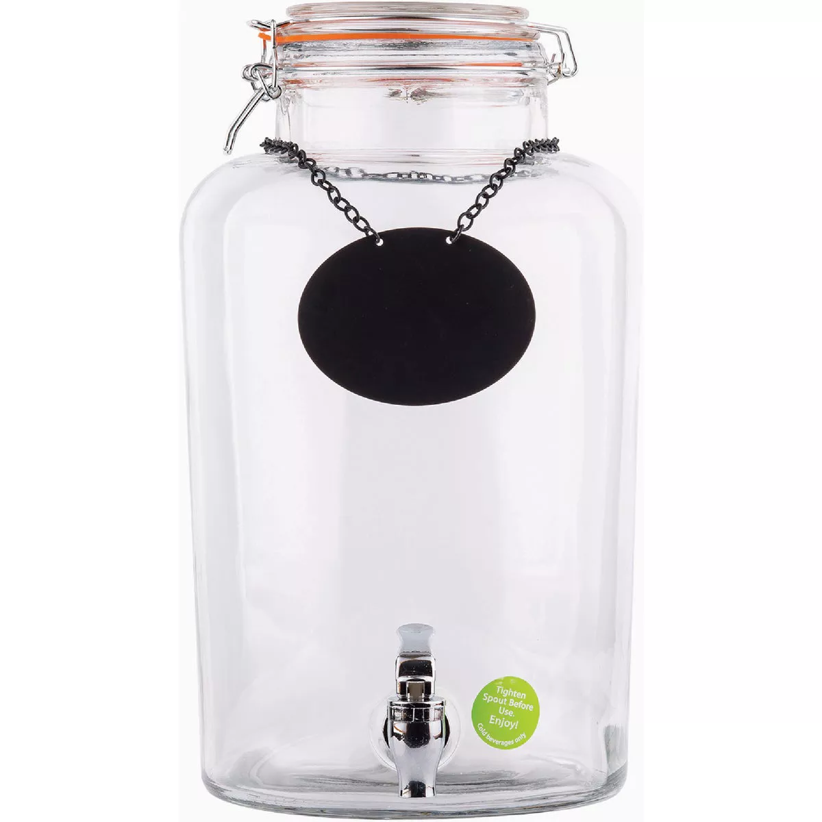 TableCraft 2.5 Gal. Glass Rustic Country Beverage Dispenser