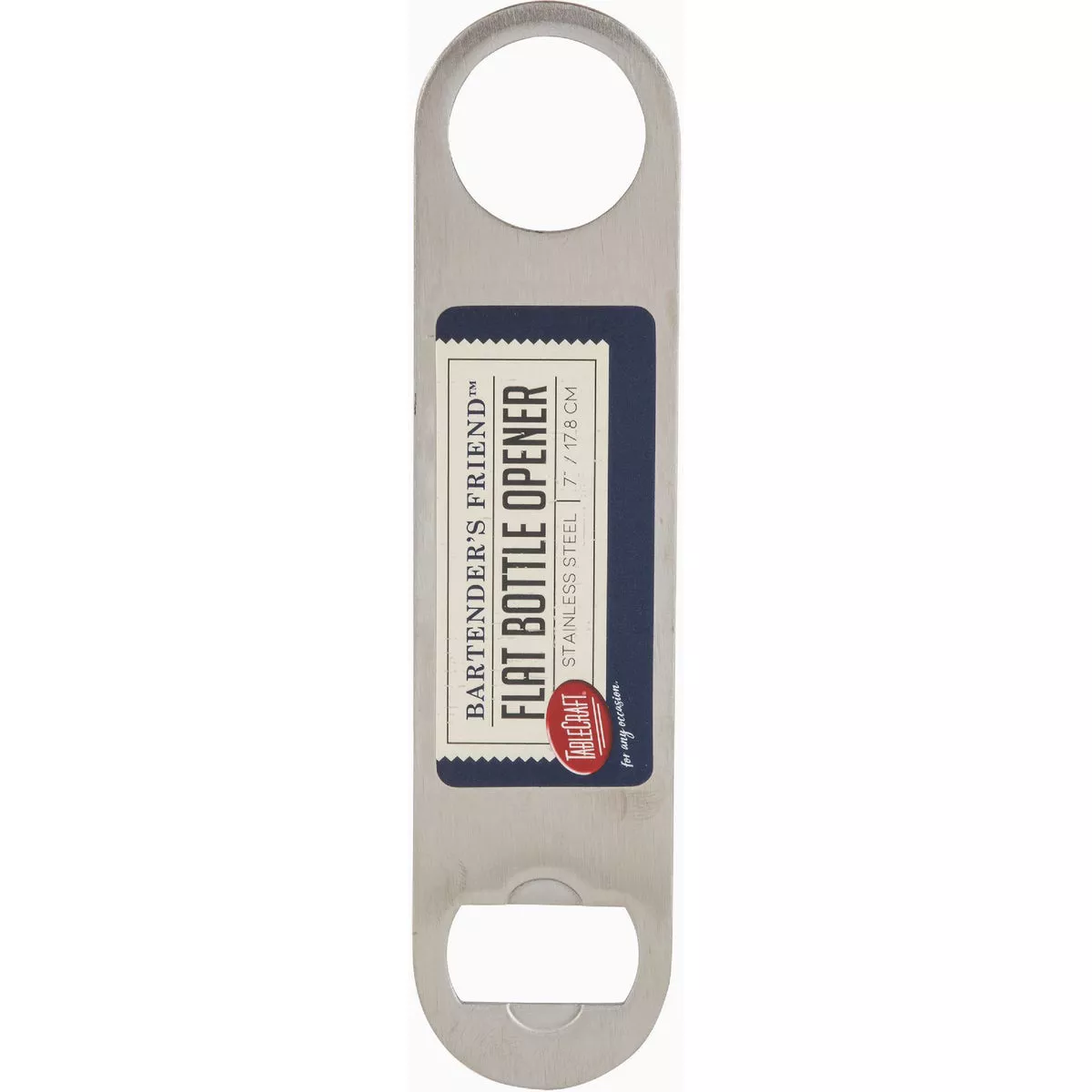 TableCraft Bartender's Friend Stainless Steel Flat Bottle Opener