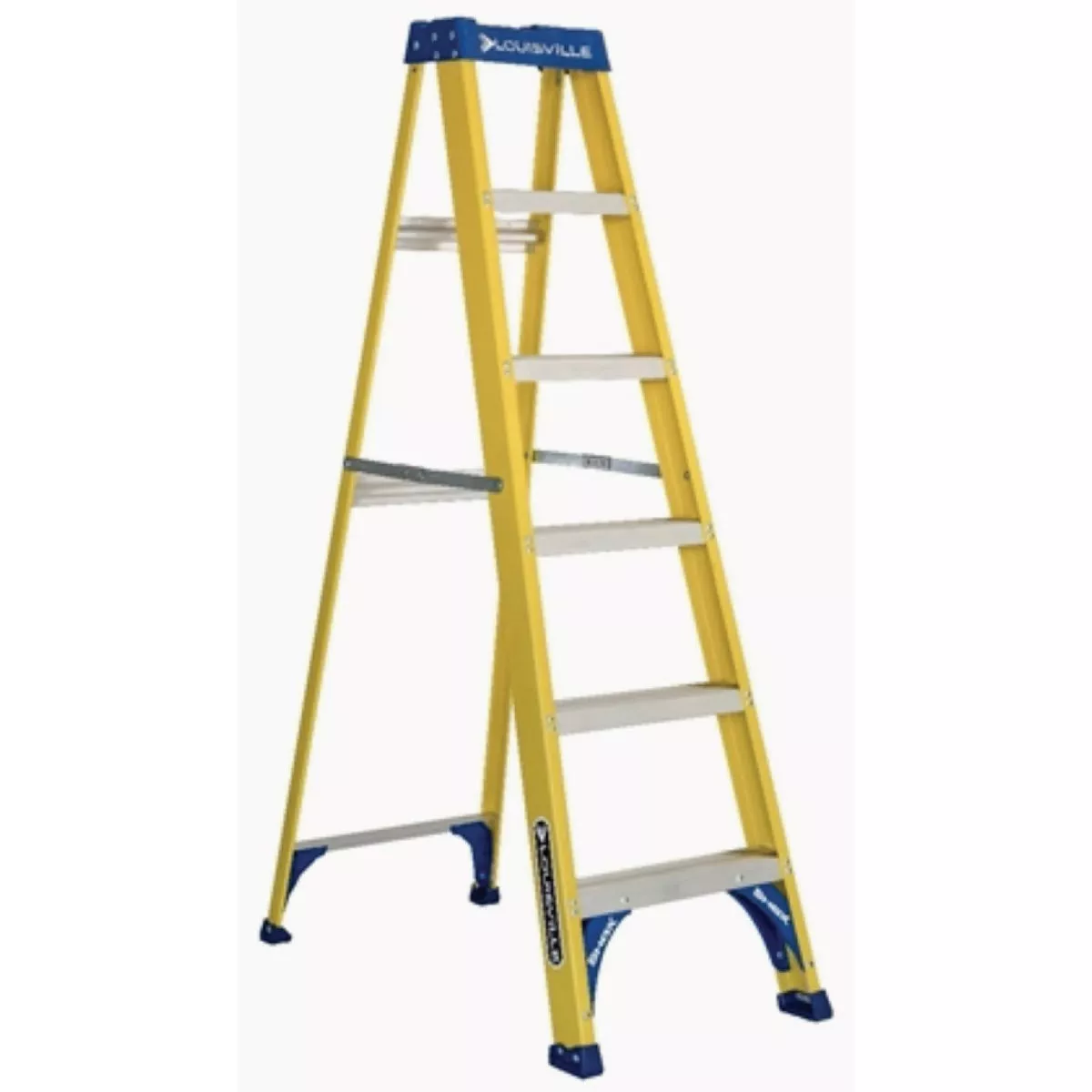 Louisville Ladder 4' Fiberglass Step Ladder, Type I, 250 Lb. Rated ...