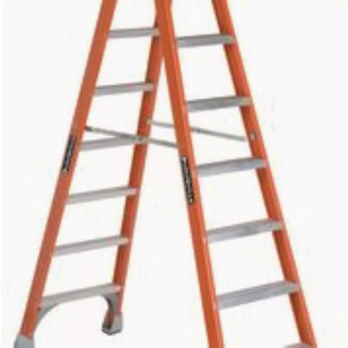 Louisville Ladder 8' Fiberglass Twin Front Ladder, Type IA, 300 Lb. Capacity