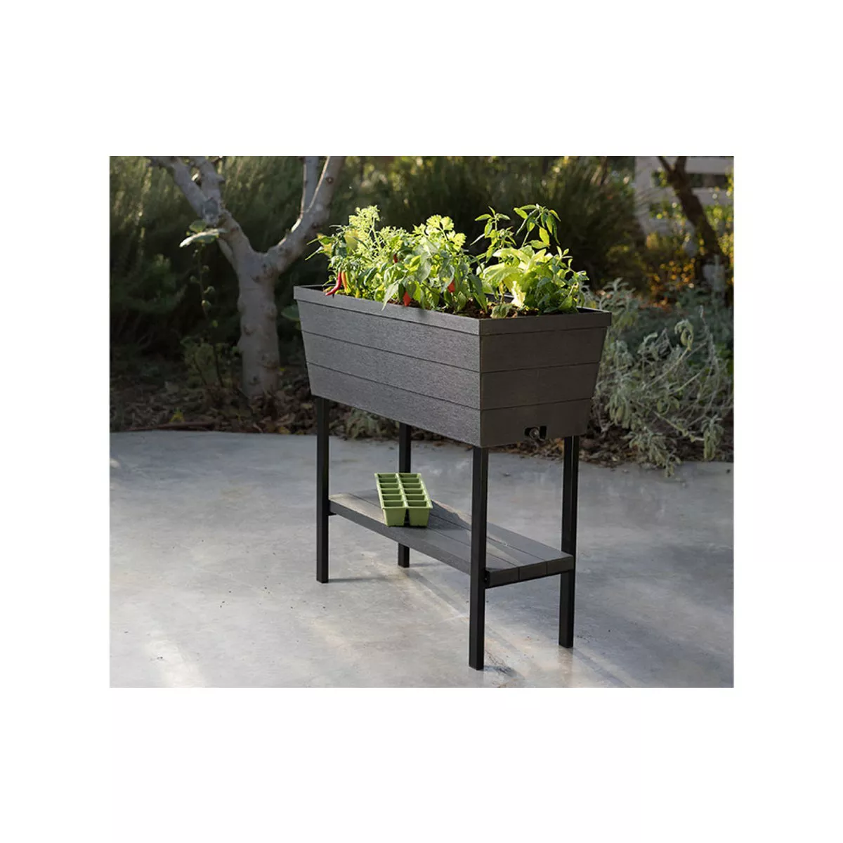 Keter Urban Bloomer 12.8 Gal. Raised Garden Bed, Graphite - photo 4