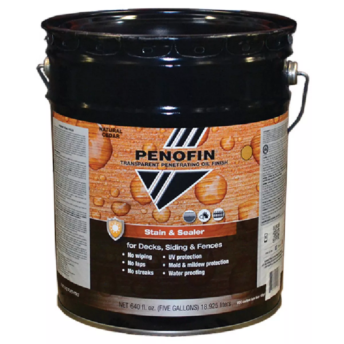 Penofin Natural Cedar Exterior Stain & Sealer, 5 Gal., 330-411