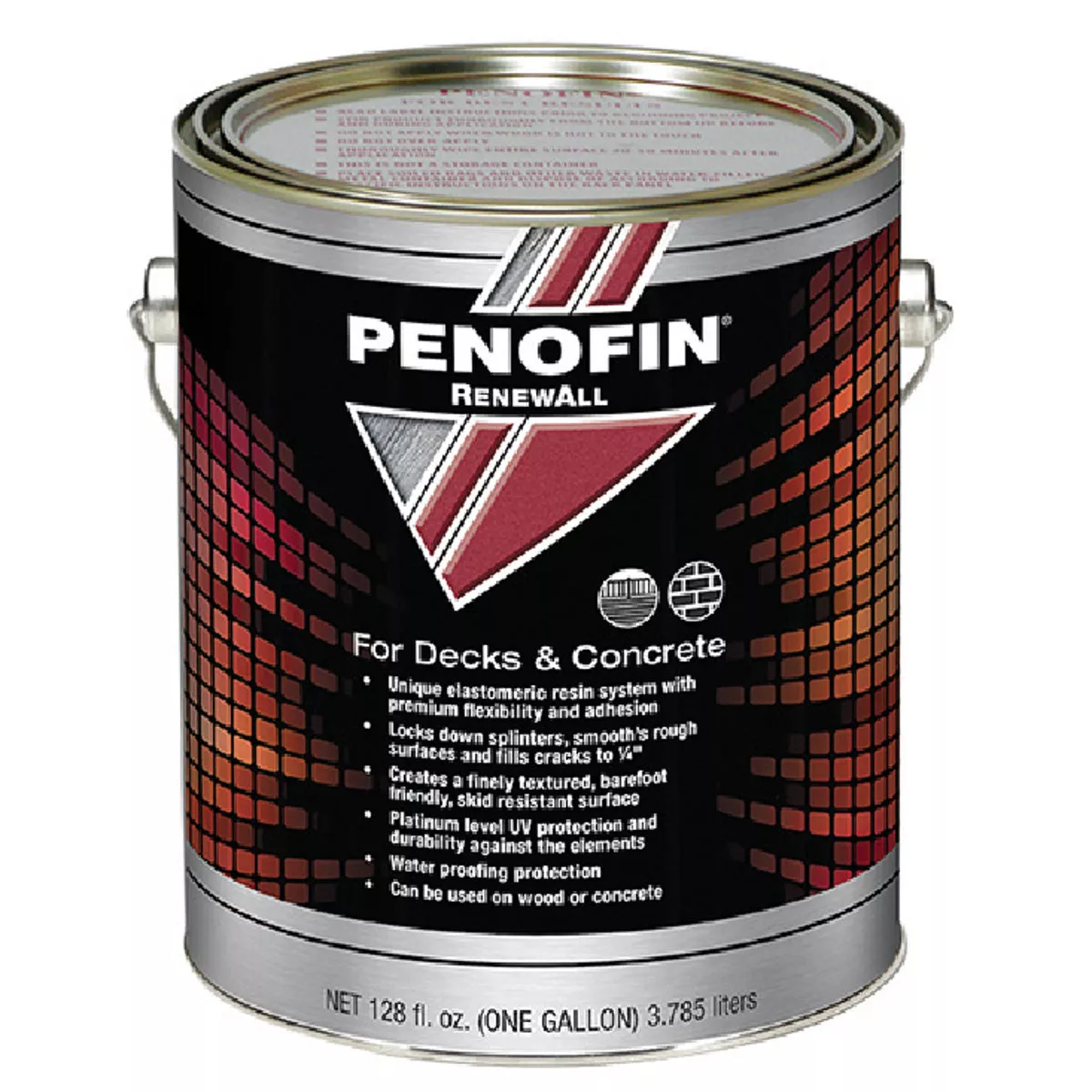 Penofin Renewal Pewter Deck and Concrete Paint, 1 Gal., 329-502