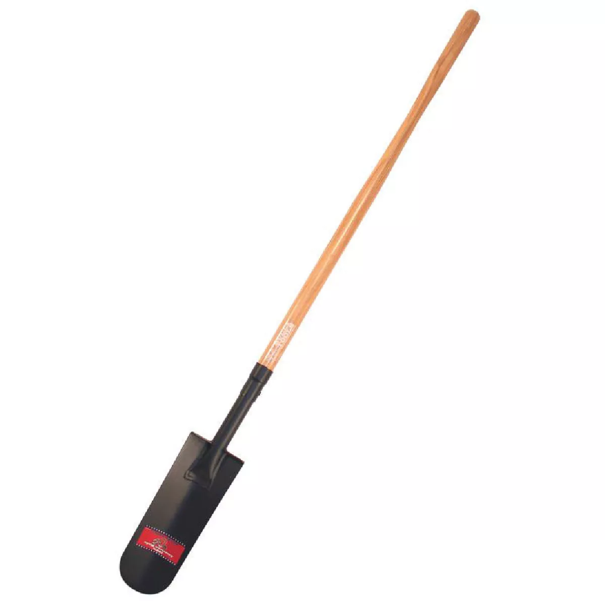 Bully Tools 14-Gauge 45 In. Wood Round Point Drain Spade