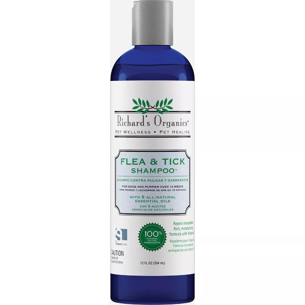 Richard's Organics 12 Oz. Flea & Tick Dog Shampoo