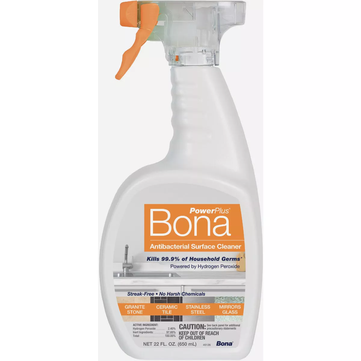 Bona PowerPlus 22 Oz. Antibacterial Surface Cleaner