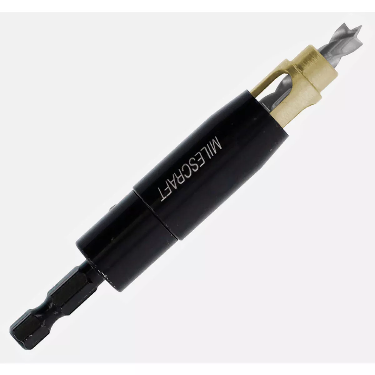 Milescraft 1/4 In. ShelfPin Self-Centering Spring-Loaded Brad Point Drill Bit