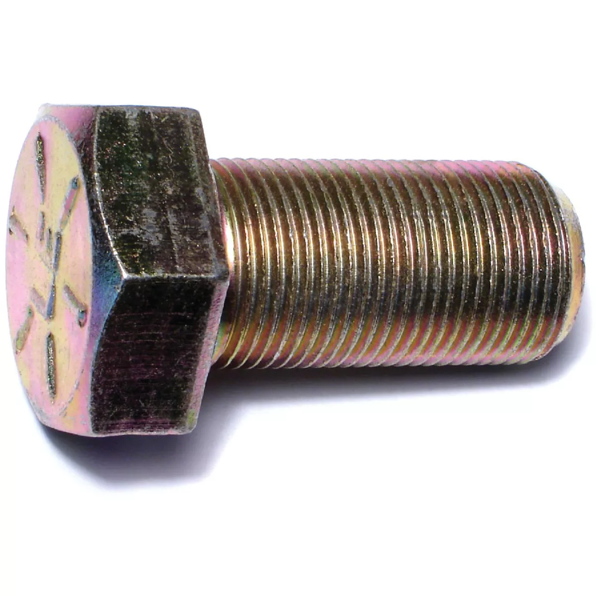 Midwest Fastener 1 In.-14 x 2 In. Zinc Plated Grade 8 Steel Fine Thread Hex Cap Screw