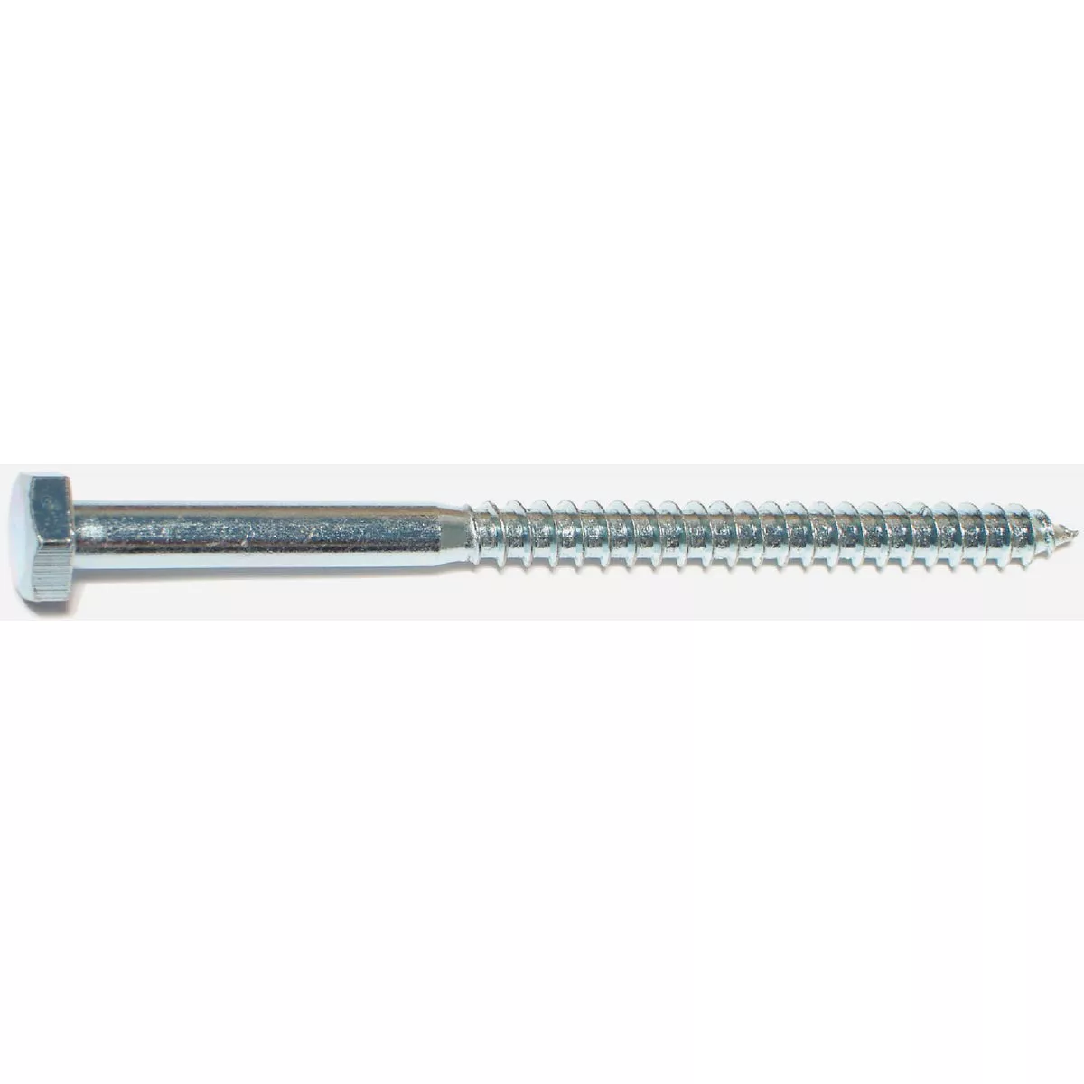Midwest Fastener 1/4 In. x 4 In. Zinc Plated Grade 2 / A307 Steel Hex Head Lag Screws (100 Ct.)-