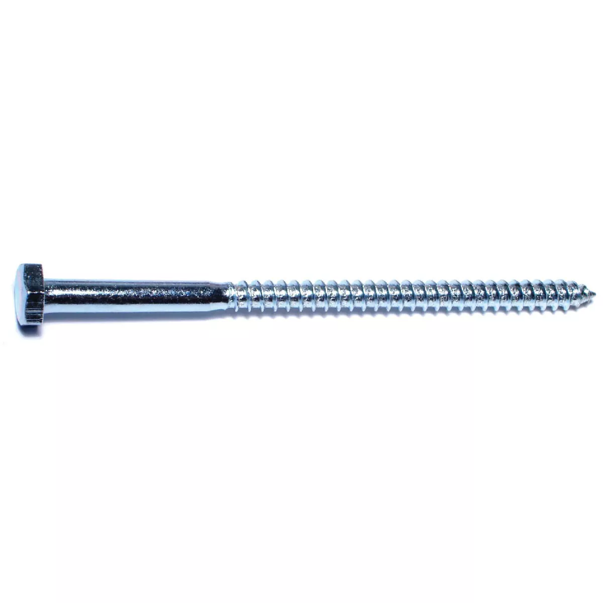 Midwest Fastener 1/4 In. x 4-1/2 In. Zinc Plated Grade 2 / A307 Steel Hex Head Lag Screws (100 Ct.)