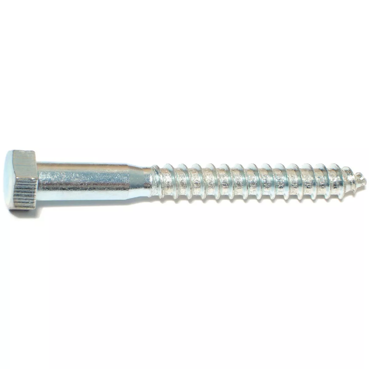 Midwest Fastener 3/8 In. x 3-1/2 In. Zinc Plated Grade 2 / A307 Steel Hex Head Lag Screws (50 Ct.) - photo 2