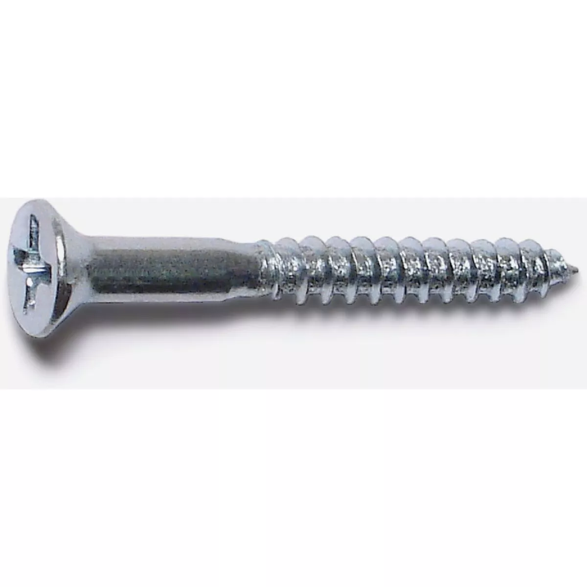 Midwest Fastener #6 x 1-1/4 In. Zinc Plated Steel Phillips Flat Head Wood Screws