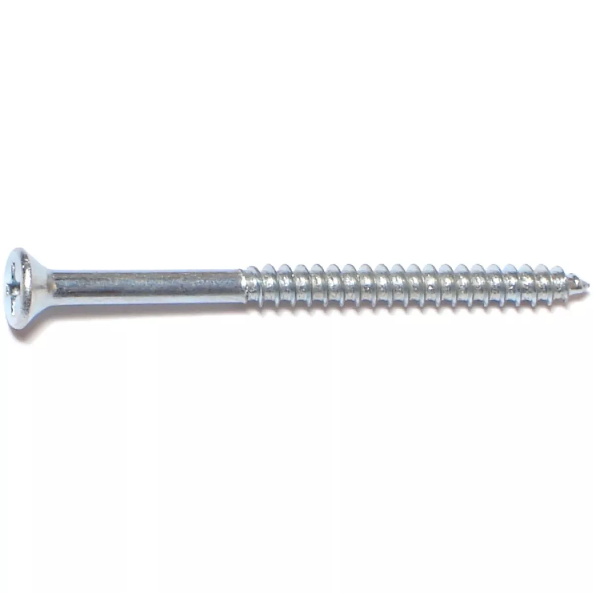 Midwest Fastener #6 x 2 In. Zinc Plated Steel Phillips Flat Head Wood Screws - photo 2