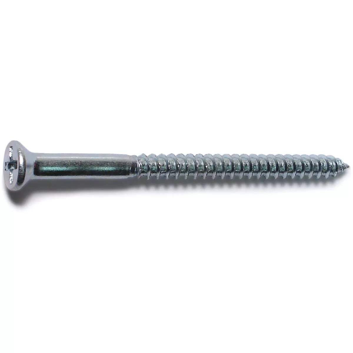 Midwest Fastener #8 x 2-1/2 In. Zinc Plated Steel Phillips Flat Head Wood Screws (100 Ct.)