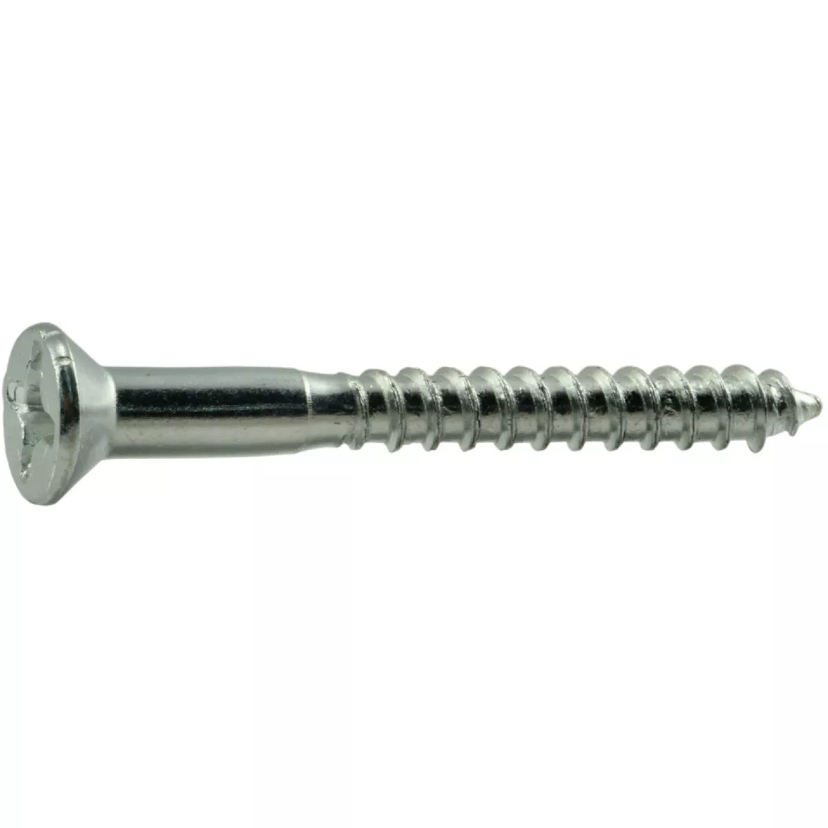 Midwest Fastener #12 x 2 In. Zinc Plated Steel Phillips Flat Head Wood Screws (100 Ct.)- - photo 2