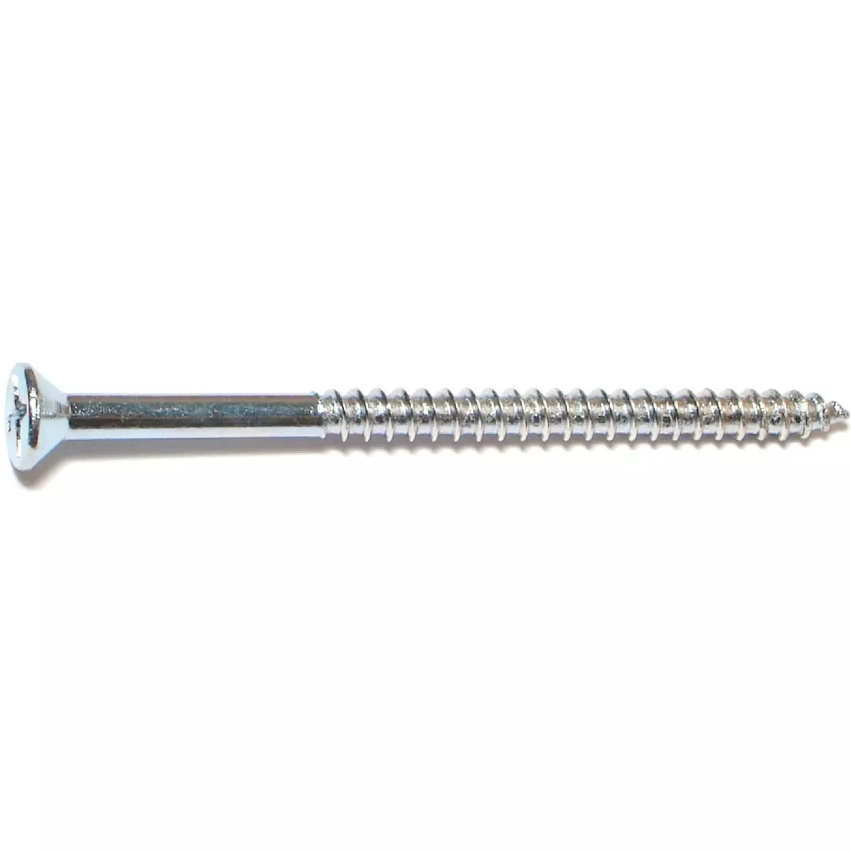 Midwest Fastener #12 x 3-1/2 In. Zinc Plated Steel Phillips Flat Head Wood Screws (100 Ct.)