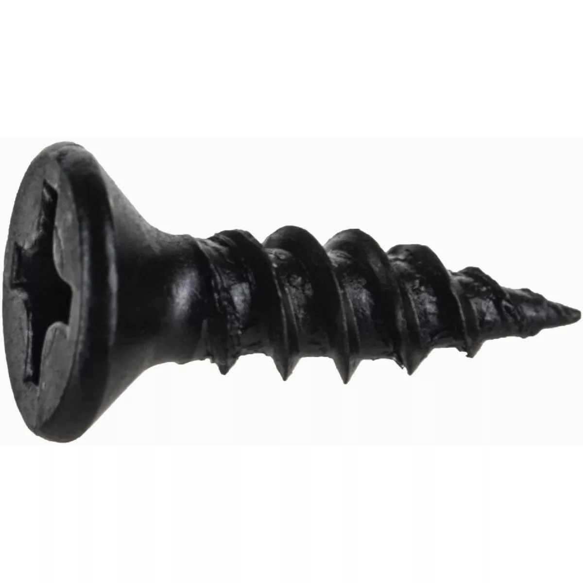 Midwest Fastener #6 x 1/2 In. Black Phosphate Steel Phillips Flat Head TwinFast Wood Screws (100 Ct.)-