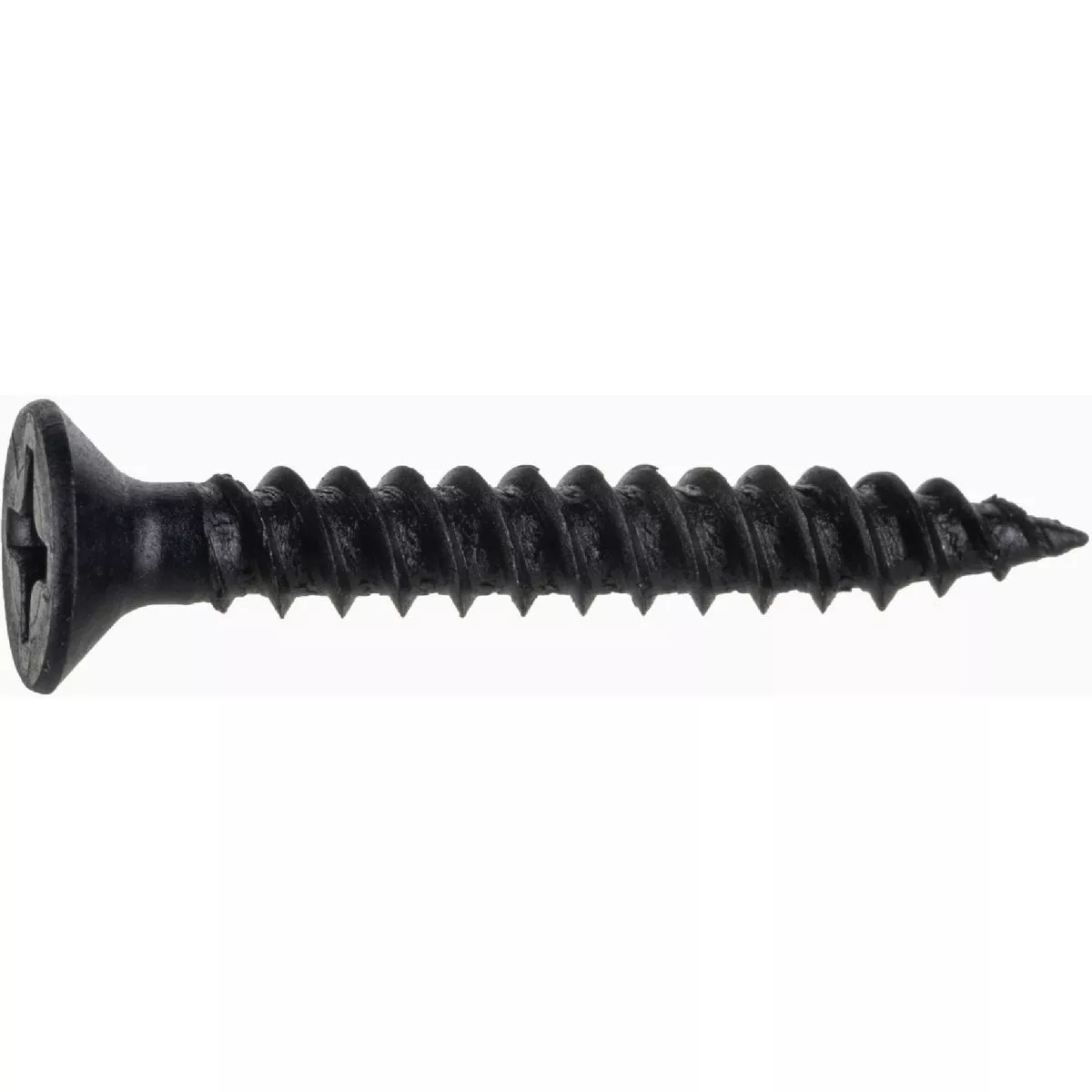Midwest Fastener #6 x 1 In. Black Phosphate Steel Phillips Flat Head TwinFast Wood Screws (100 Ct.)