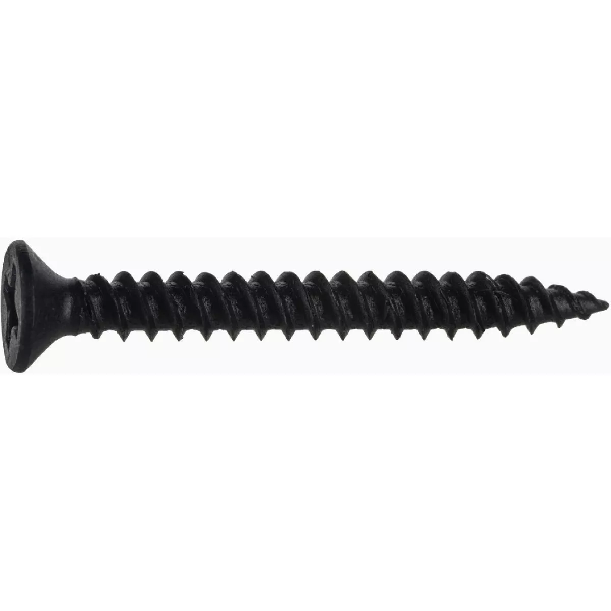 Midwest Fastener #6 x 1-1/4 In. Black Phosphate Steel Phillips Flat Head TwinFast Wood Screws (100 Ct.)-