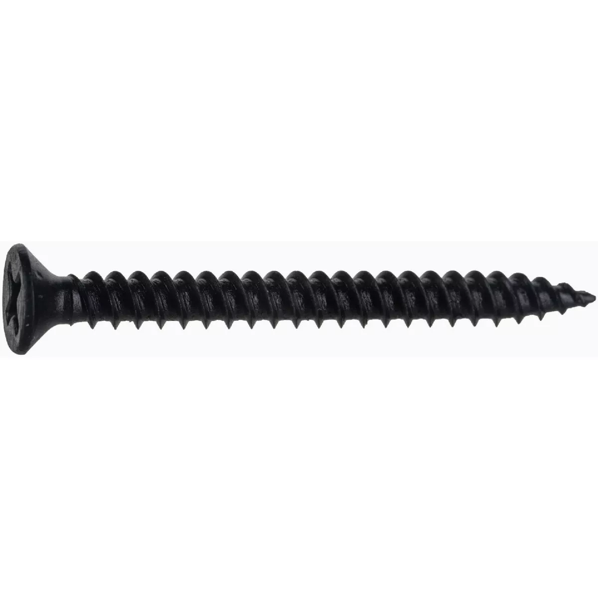 Midwest Fastener #6 x 1-1/2 In. Black Phosphate Steel Phillips Flat Head TwinFast Wood Screws (100 Ct.)
