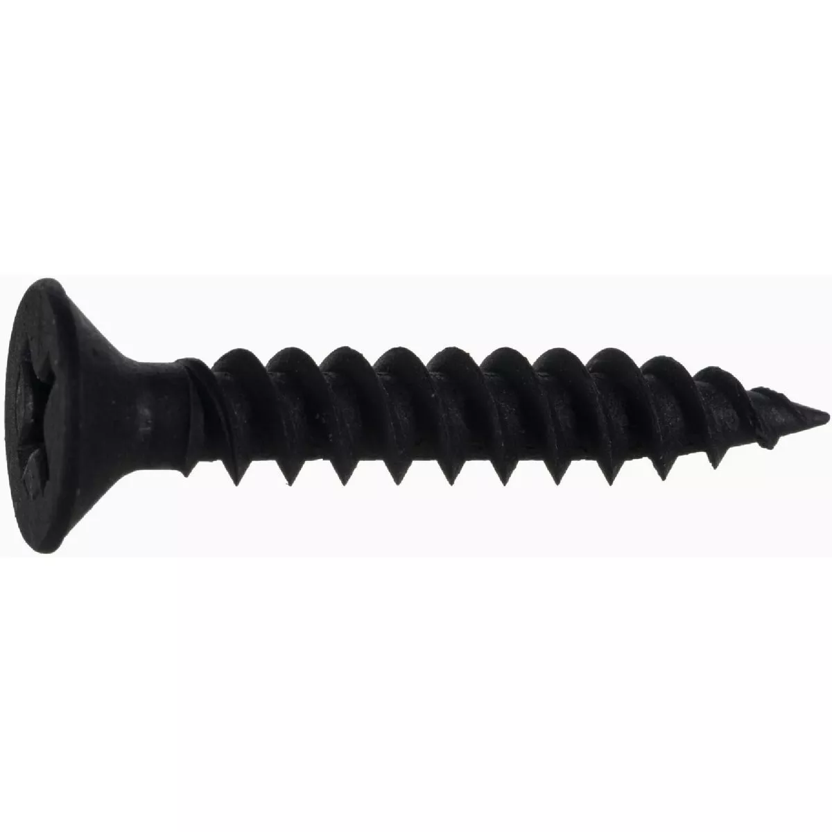 Midwest Fastener #8 x 1 In. Black Phosphate Steel Phillips Flat Head TwinFast Wood Screws (100 Ct.)