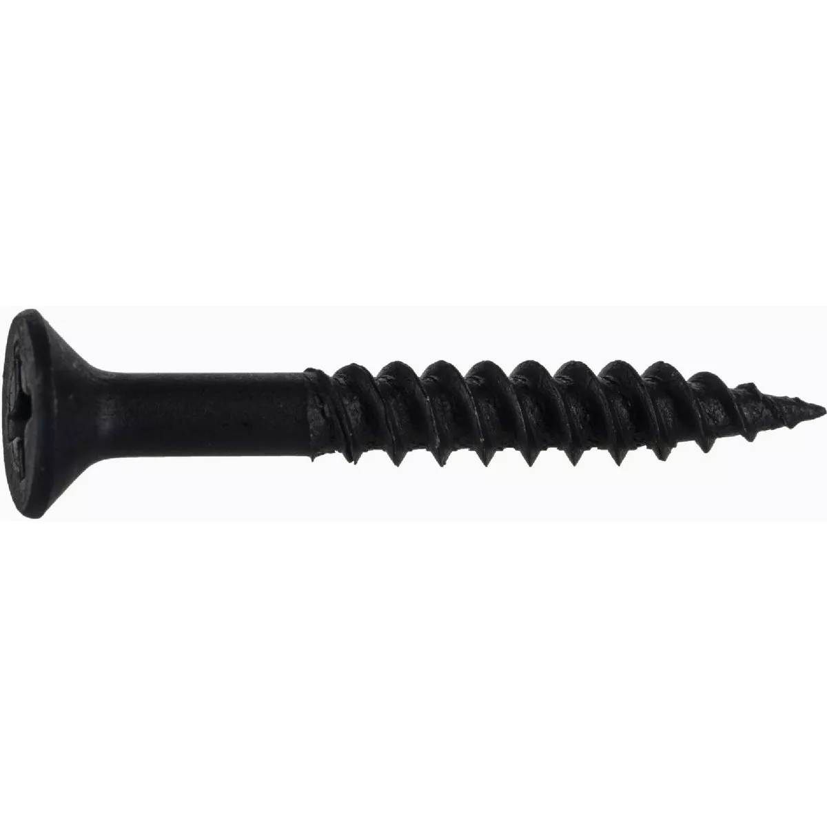 Midwest Fastener #8 x 1-1/4 In. Black Phosphate Steel Phillips Flat Head TwinFast Wood Screws (100 Ct.)-