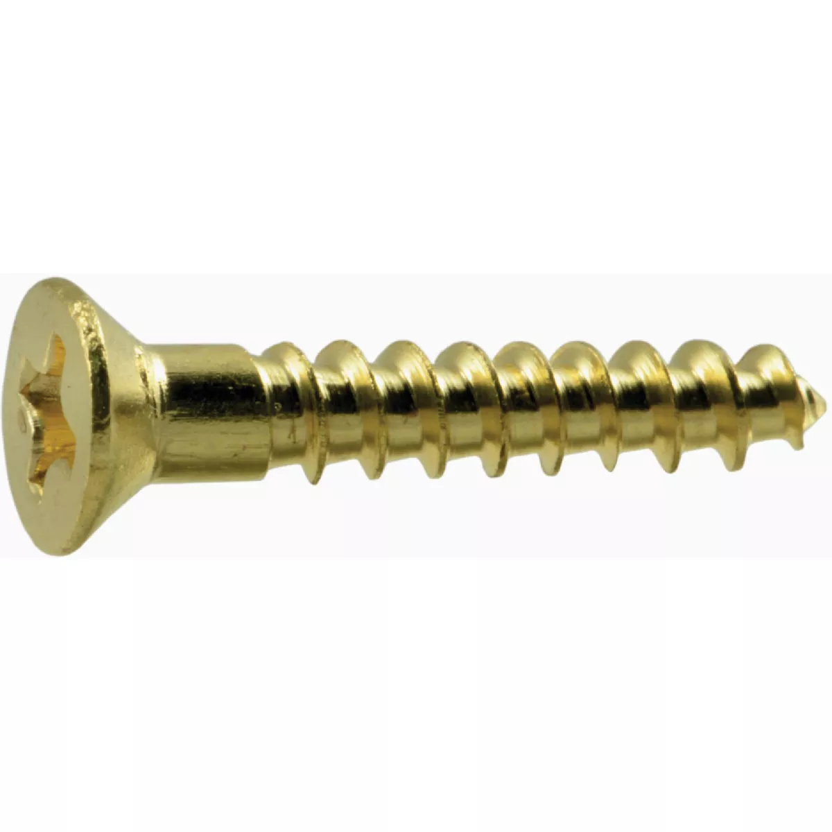 Midwest Fastener #5 x 3/4 In. Brass Phillips Flat Head Wood Screws (100 Ct.)- - photo 2
