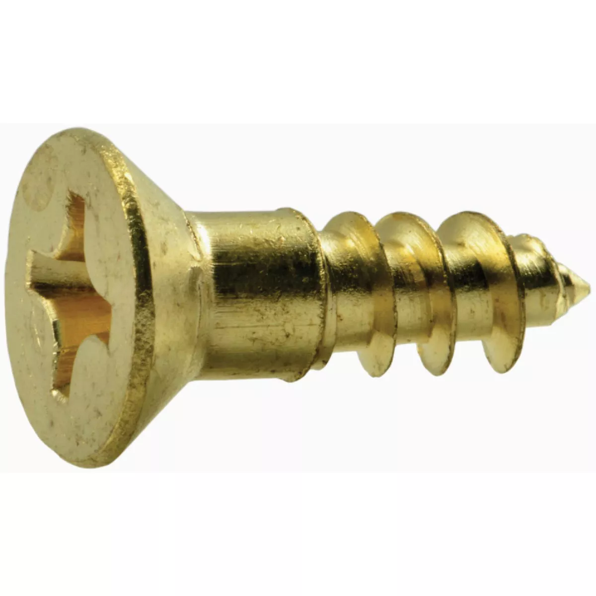 Midwest Fastener #12 x 3/4 In. Brass Phillips Flat Head Wood Screws (100 Ct.) - photo 2