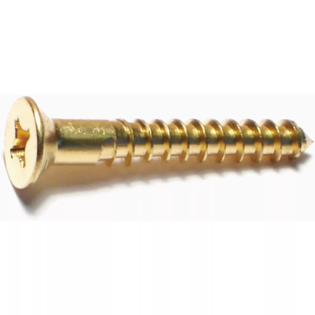 Midwest Fastener #12 x 1-1/2 In. Brass Phillips Flat Head Wood Screws (100 Ct.) - photo 2